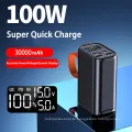 30000mAh Reise Typ-C Flash Light Tragbare Power Bank